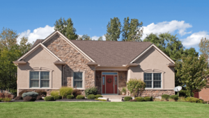 smaller single family home exterior